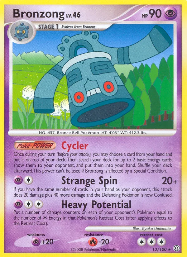 Bronzong #13 Stormfront Pokemon card
