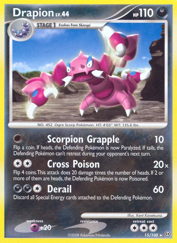 Drapion #15 Stormfront Pokemon card