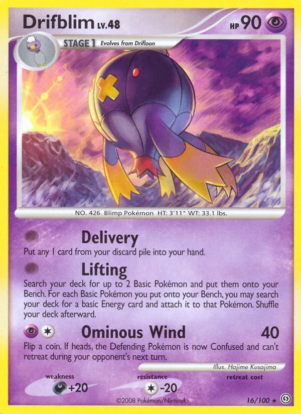 Drifblim #16 Stormfront Pokemon card