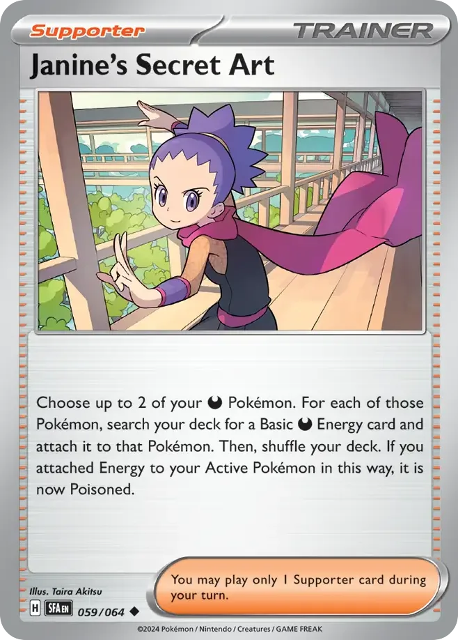 Janine's Secret Art #59 Shrouded Fable Pokemon card