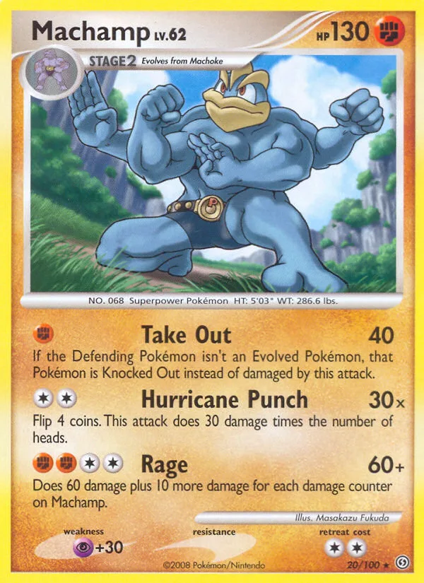 Machamp #20 Stormfront Pokemon card