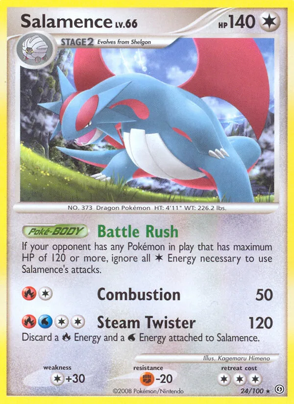 Salamence #24 Stormfront Pokemon card