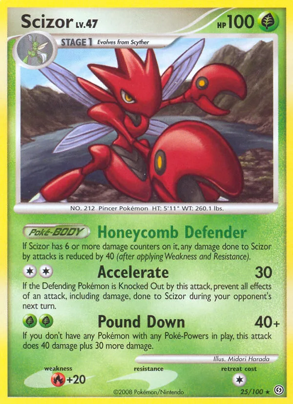 Scizor #25 Stormfront Pokemon card
