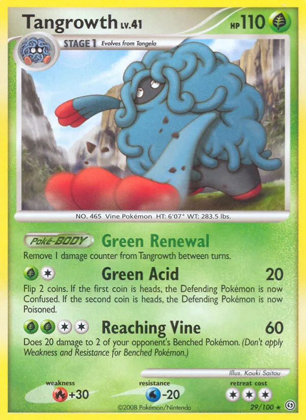 Tangrowth #29 Stormfront Pokemon card