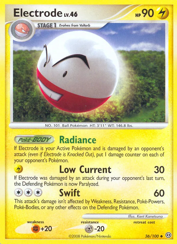 Electrode #36 Stormfront Pokemon card