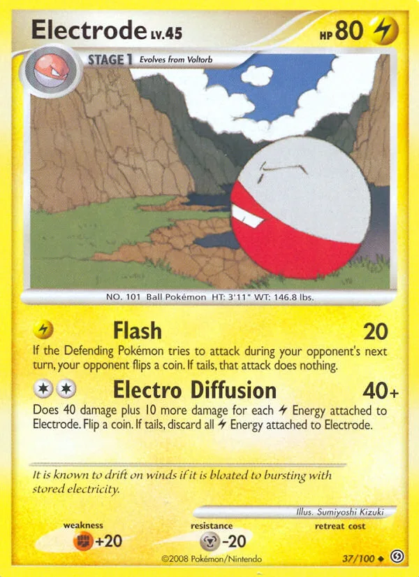 Electrode #37 Stormfront Pokemon card