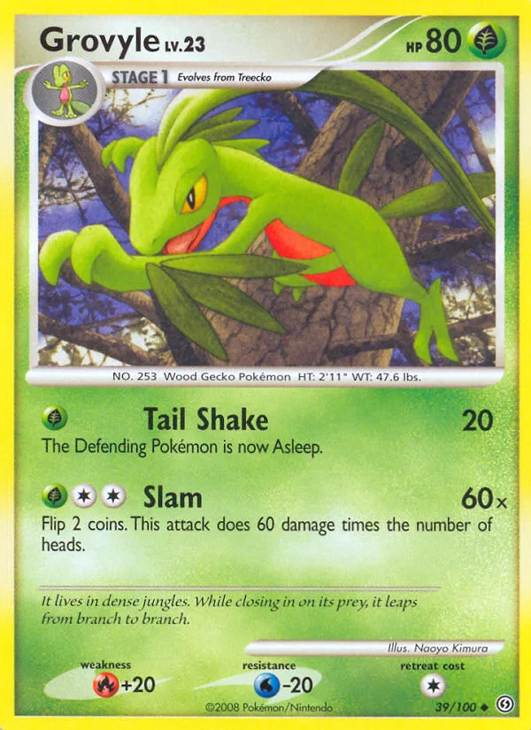 Grovyle #39 Stormfront Pokemon card