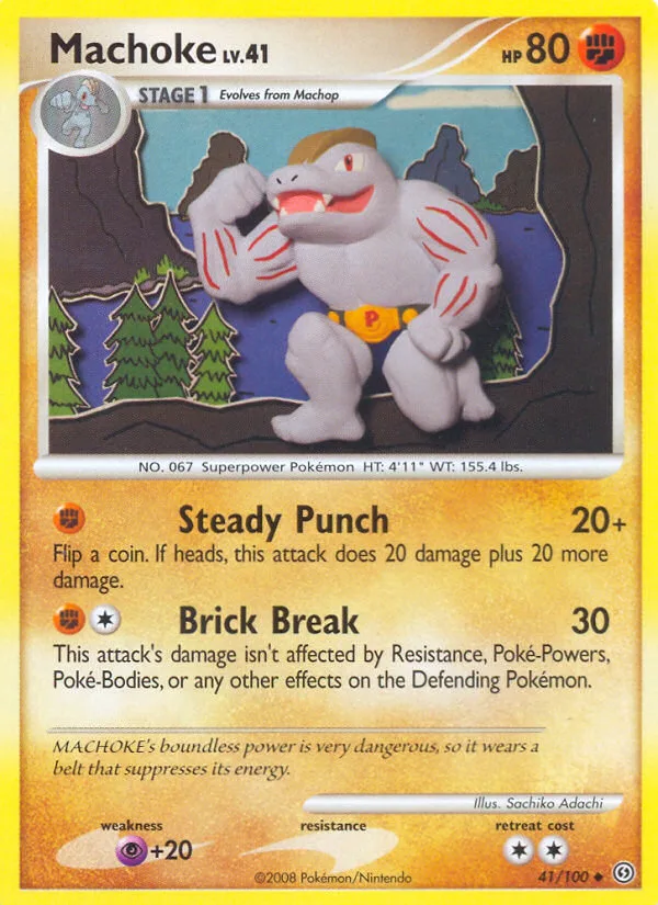 Machoke #41 Stormfront Pokemon card