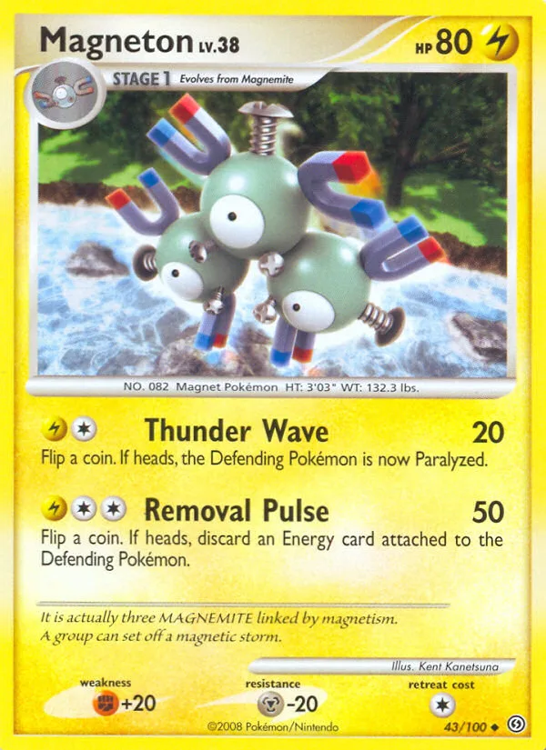 Magneton #43 Stormfront Pokemon card