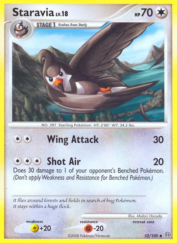 Staravia #52 Stormfront Pokemon card