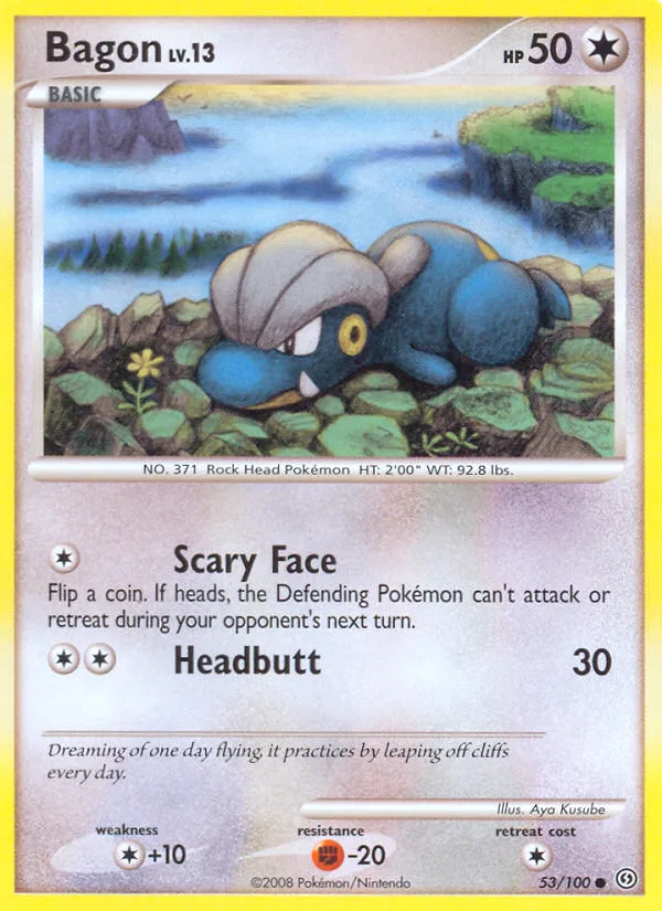 Bagon #53 Stormfront Pokemon card