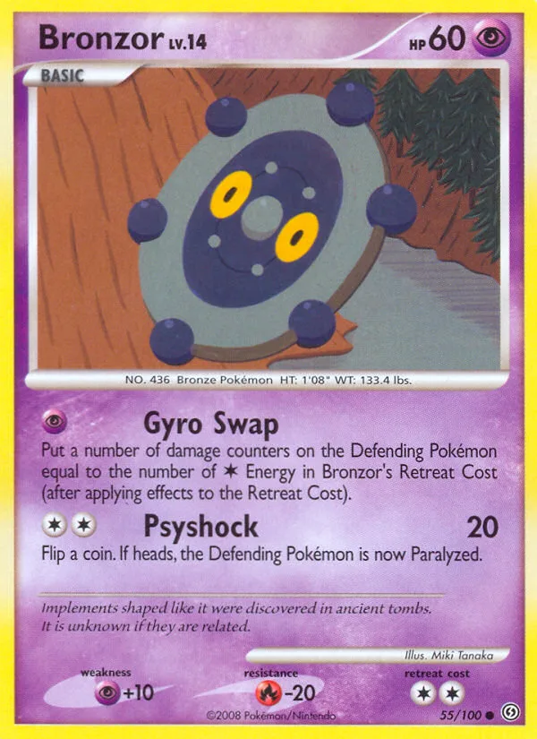 Bronzor #55 Stormfront Pokemon card