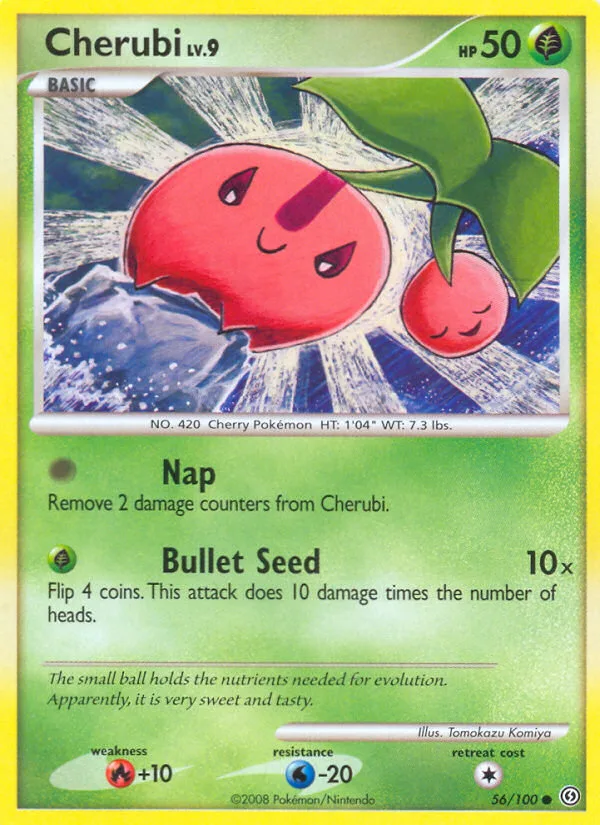 Cherubi #56 Stormfront Pokemon card