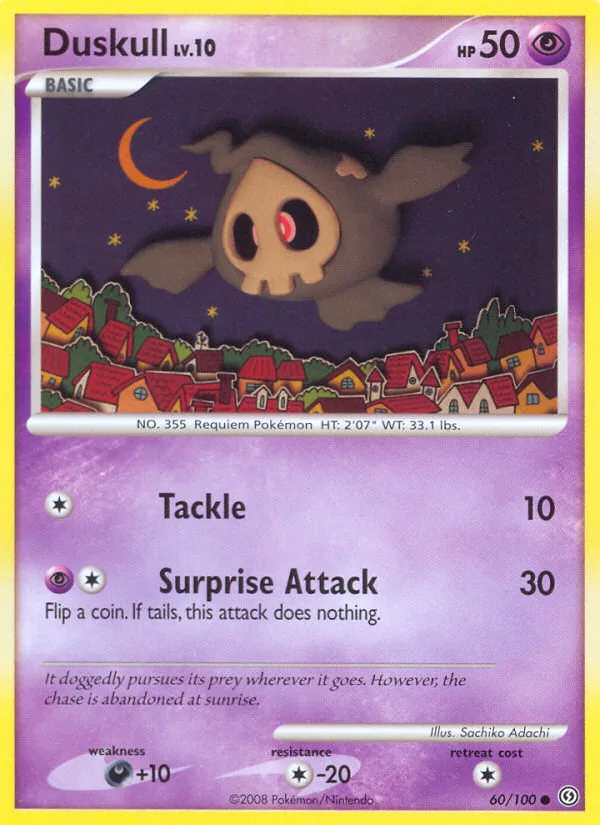 Duskull #60 Stormfront Pokemon card