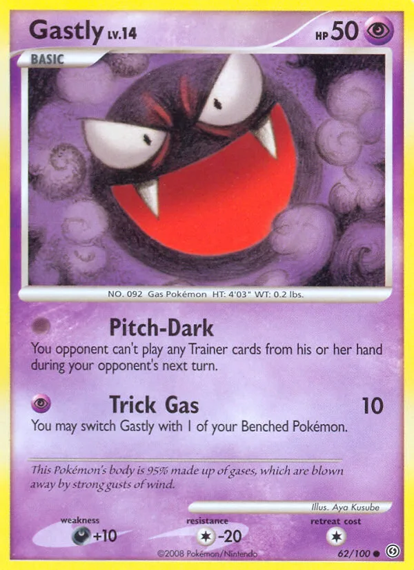 Gastly #62 Stormfront Pokemon card