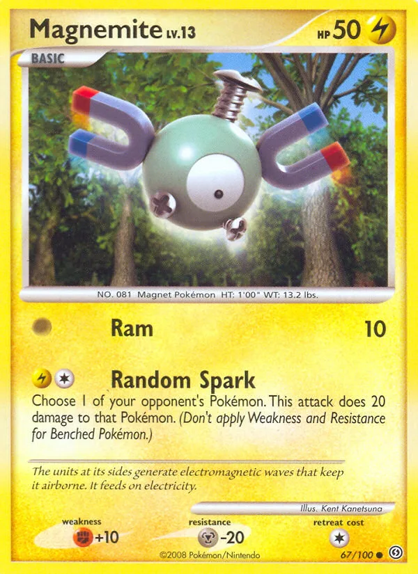Magnemite #67 Stormfront Pokemon card