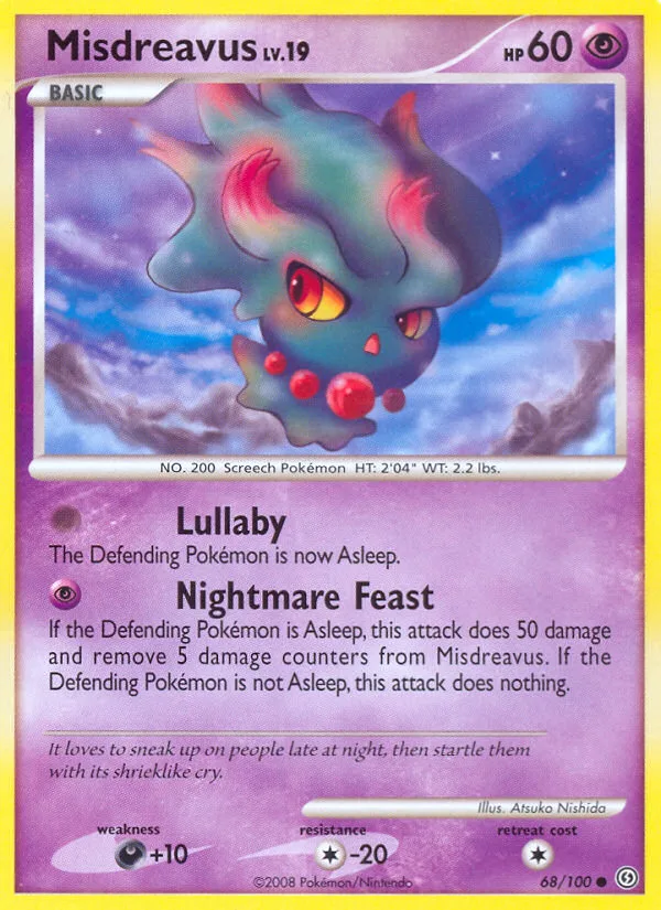 Misdreavus #68 Stormfront Pokemon card