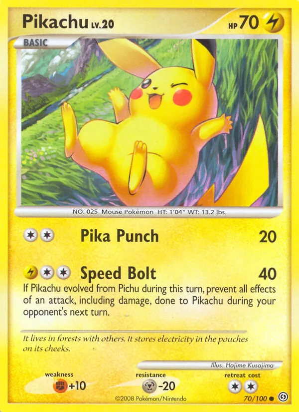 Pikachu #70 Stormfront Pokemon card