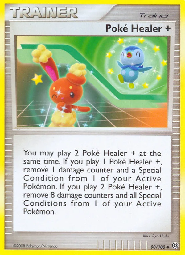 Poké Healer + #90 Stormfront Pokemon card
