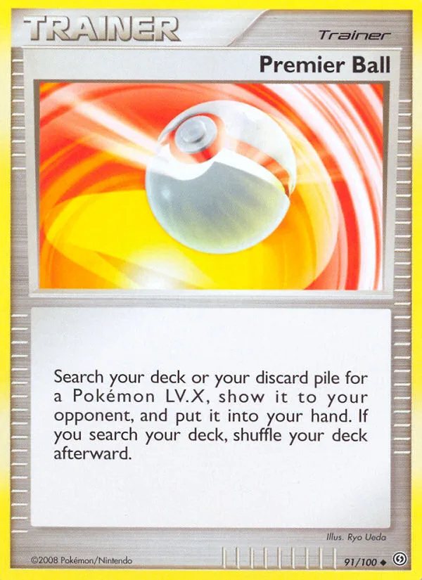 Premier Ball #91 Stormfront Pokemon card