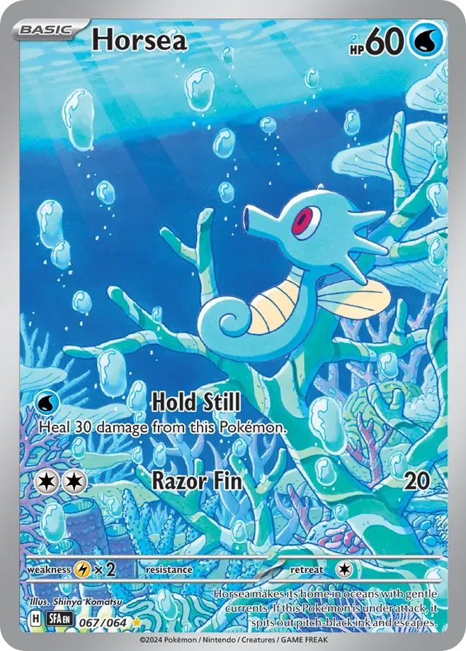 Horsea #67 Shrouded Fable Pokemon card