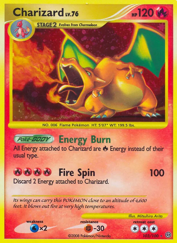Charizard #103 Stormfront Pokemon card