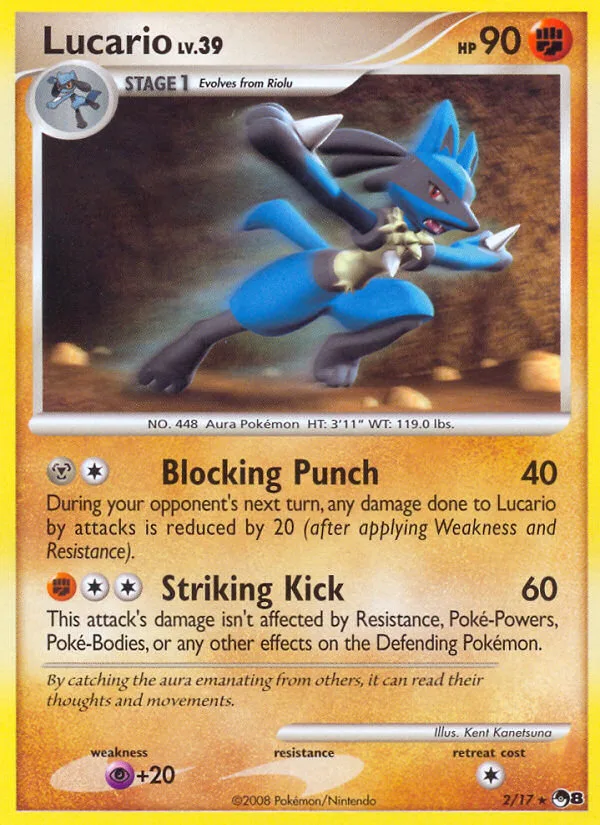 Lucario #2 POP Series 8 Pokemon card