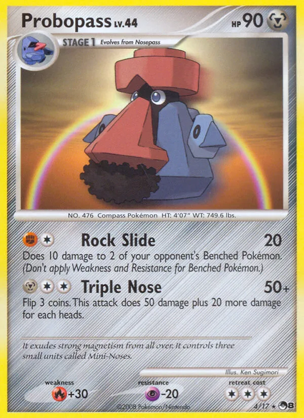 Probopass #4 POP Series 8 Pokemon card
