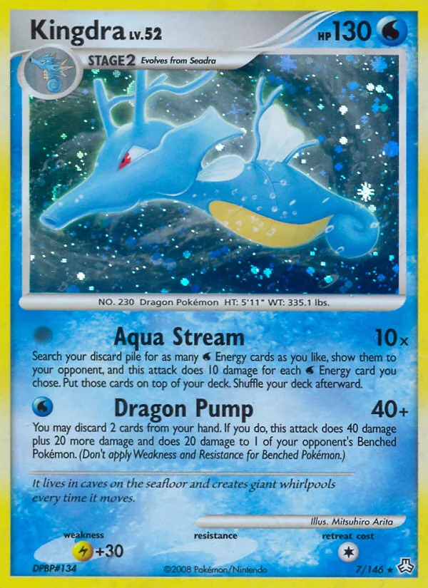 Kingdra #7 Legends Awakened Pokemon card