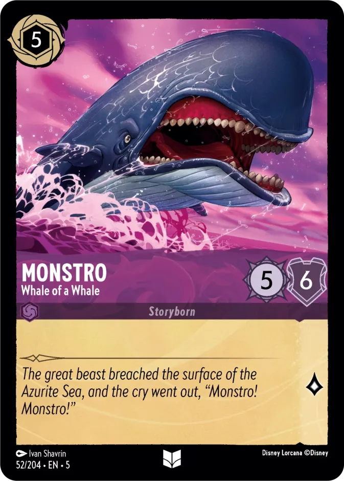 Monstro #52 Shimmering Skies Disney Lorcana card