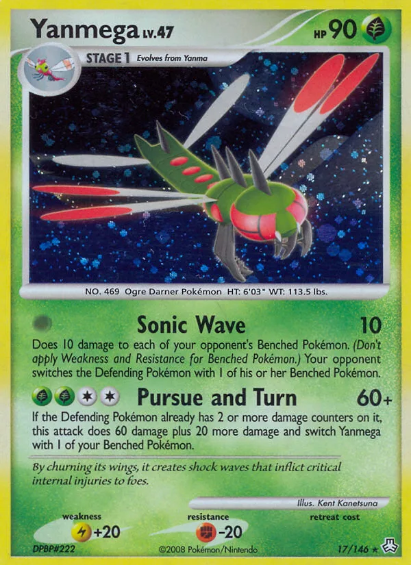 Yanmega #17 Legends Awakened Pokemon card