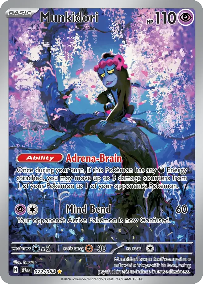 Munkidori #72 Shrouded Fable Pokemon card
