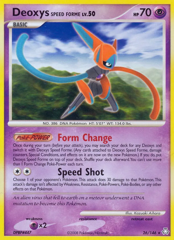 Deoxys Speed Forme #26 Legends Awakened Pokemon card