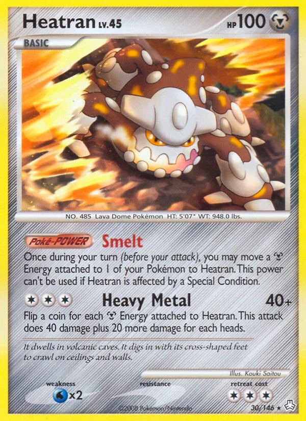 Heatran #30 Legends Awakened Pokemon card