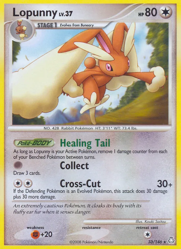 Lopunny #33 Legends Awakened Pokemon card
