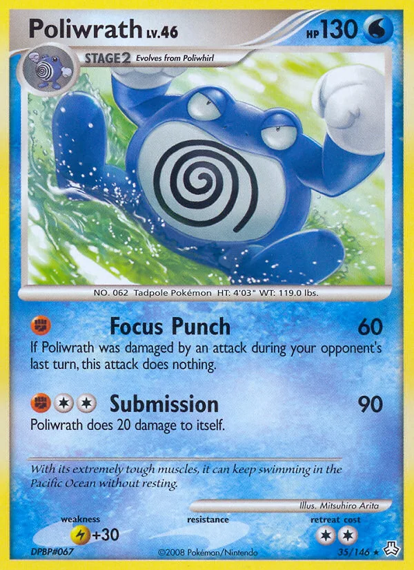 Poliwrath #35 Legends Awakened Pokemon card