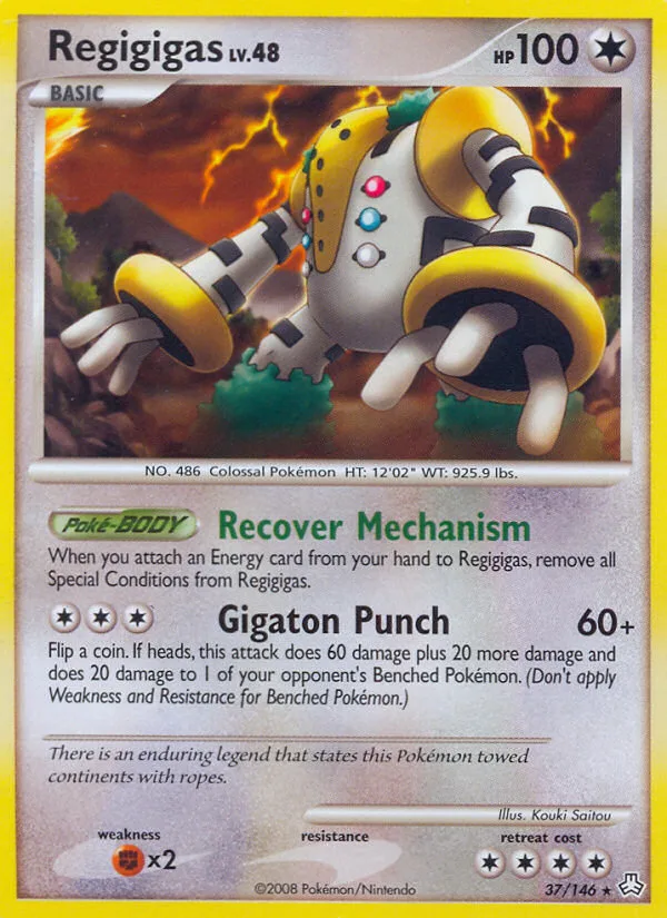 Regigigas #37 Legends Awakened Pokemon card