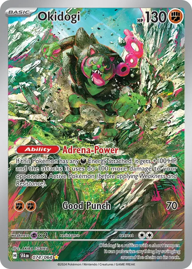 Okidogi #74 Shrouded Fable Pokemon card