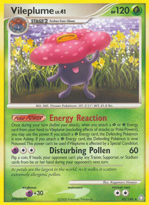 Vileplume #45 Legends Awakened Pokemon card