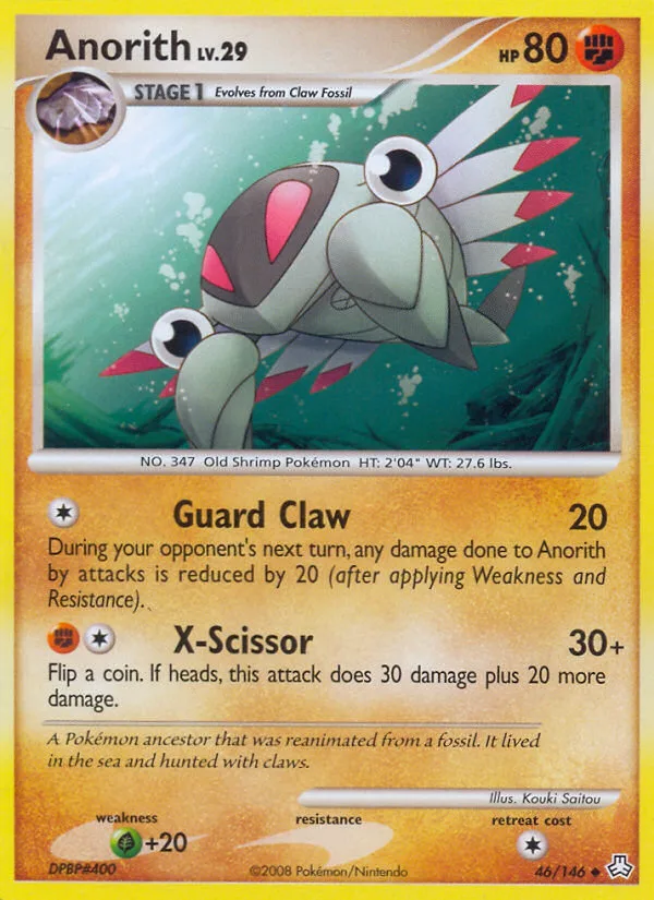 Anorith #46 Legends Awakened Pokemon card