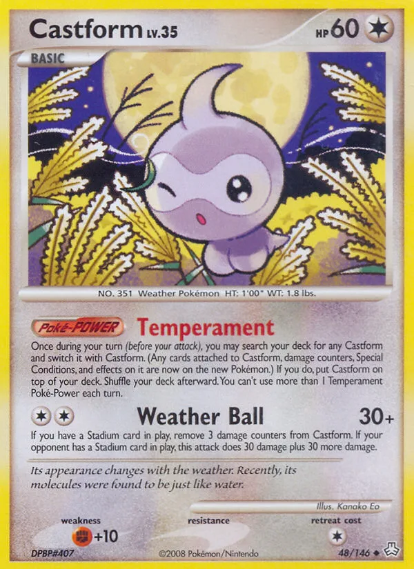Castform #48 Legends Awakened Pokemon card