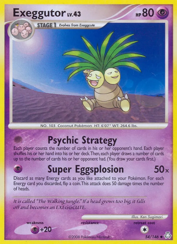 Exeggutor #54 Legends Awakened Pokemon card
