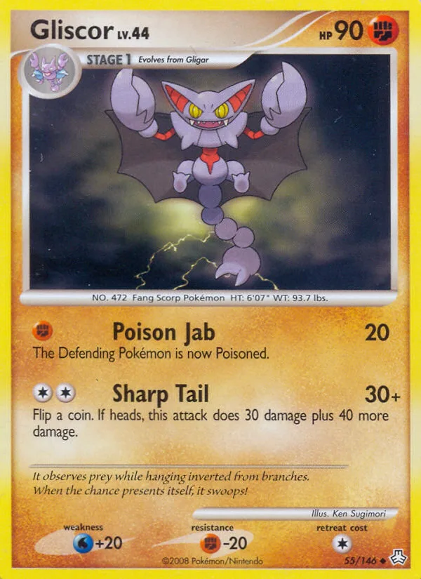 Gliscor #55 Legends Awakened Pokemon card