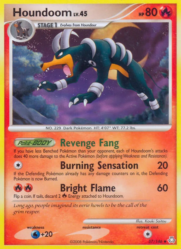 Houndoom #57 Legends Awakened Pokemon card