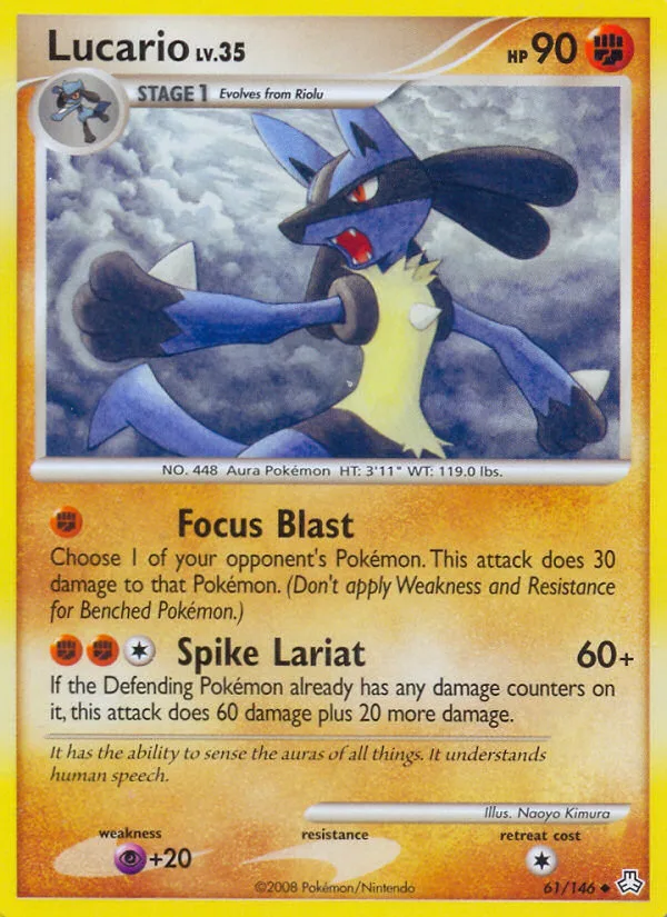 Lucario #61 Legends Awakened Pokemon card
