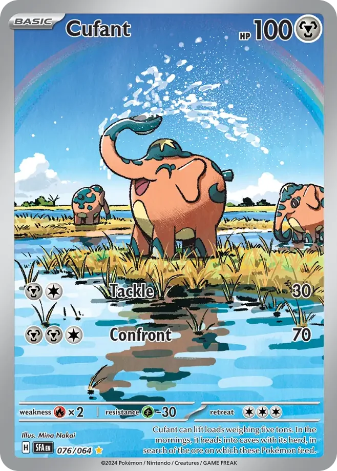 Cufant #76 Shrouded Fable Pokemon card