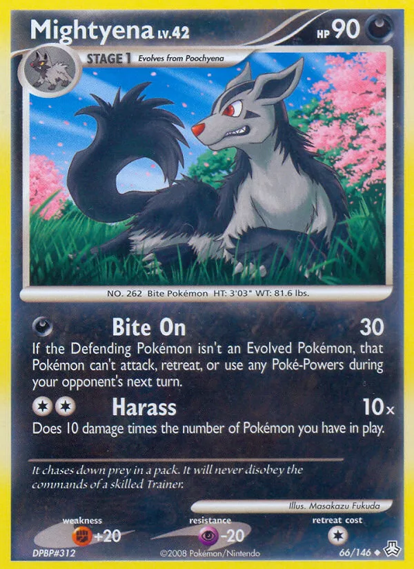 Mightyena #66 Legends Awakened Pokemon card