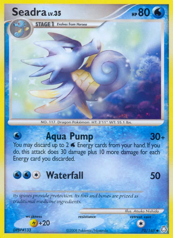 Seadra #70 Legends Awakened Pokemon card
