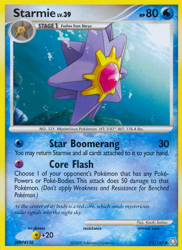 Starmie #71 Legends Awakened Pokemon card