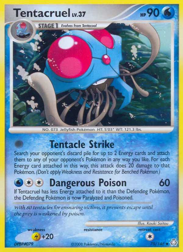 Tentacruel #75 Legends Awakened Pokemon card